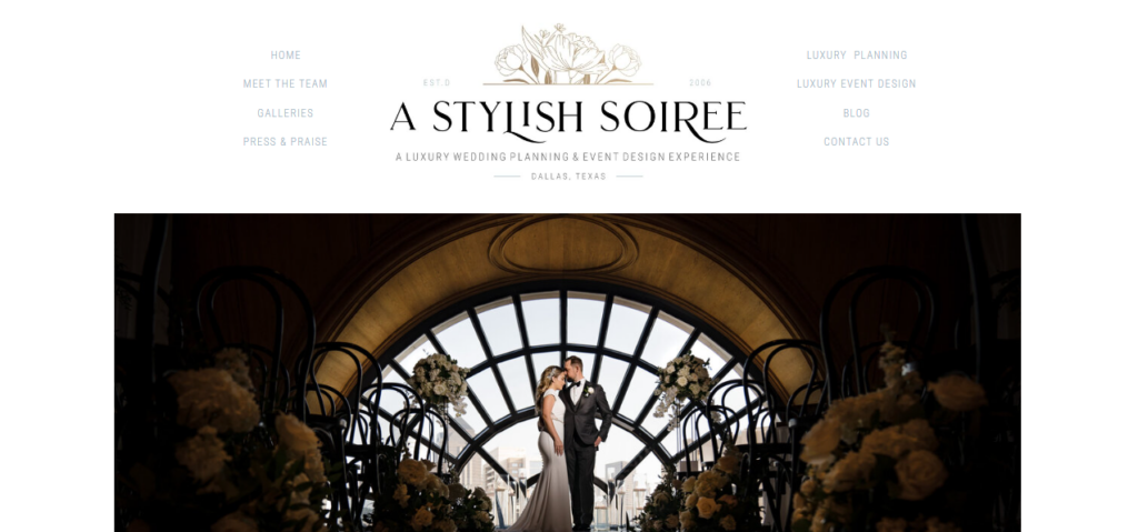a stylish soiree homepage
